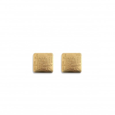 CHANEL LETTER SQUARE EARRINGS CHANEL LETTER SQUARE EARRINGS